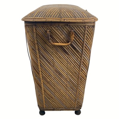 Vintage Wicker Chest in Bamboo, 1930s-BHG-1453018