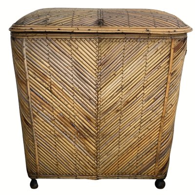 Vintage Wicker Chest in Bamboo, 1930s-BHG-1453018