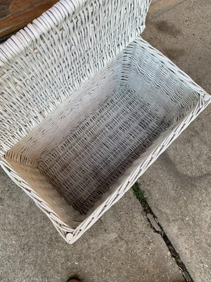 Vintage Wicker Chest in White-OXJ-1723331