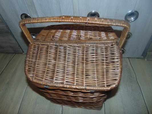 Vintage Wicker Picnic Basket-CAQ-1160798