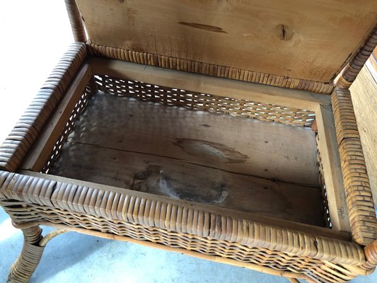 Vintage Wicker Sewing Box-QJM-748821