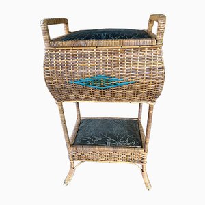 Vintage Wicker Sewing Box-QJM-748821