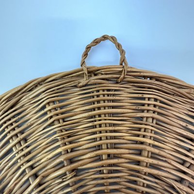 Vintage Wicker Wall Basket, 1970s-BGP-1721188