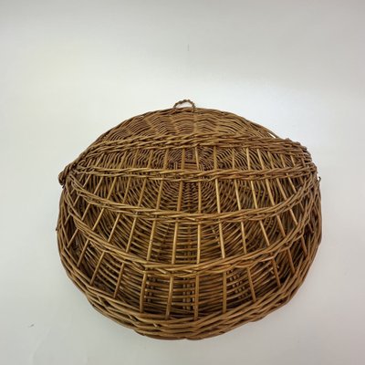 Vintage Wicker Wall Basket, 1970s-BGP-1721188