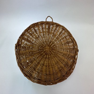 Vintage Wicker Wall Basket, 1970s-BGP-1721188