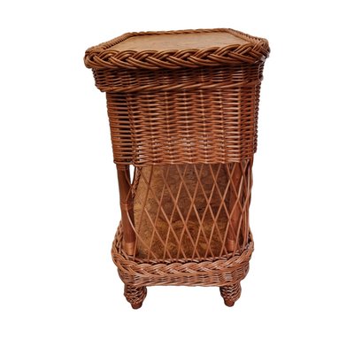 Vintage Wicker Woven Cabinet with Drawer, 1990s-VHW-2040586