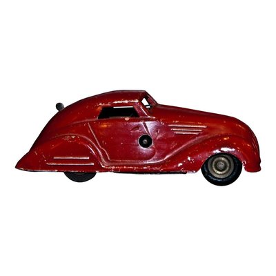 Vintage Wind Up Red Car Toy-ZCI-752664