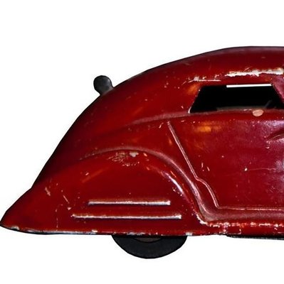 Vintage Wind Up Red Car Toy-ZCI-752664