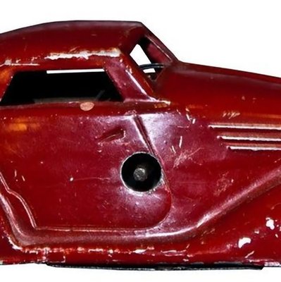 Vintage Wind Up Red Car Toy-ZCI-752664