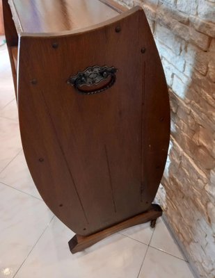 Vintage Wine Cabinet with Wheels-WMZ-1789661