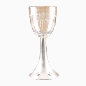 Vintage Wine Goblet on Metallic Base-YGX-692514