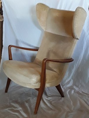 Vintage Wing Armchair, 1960s-HOI-1066757