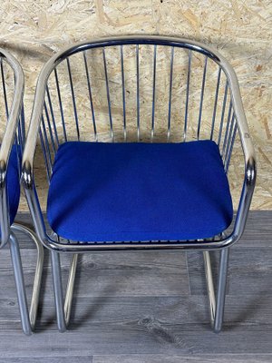 Vintage Wire Chair in Metal and Chrome-Plated Design, 1960s, Set of 2-EJL-1723268