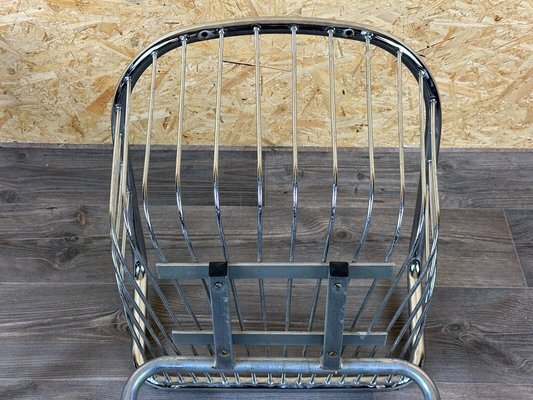 Vintage Wire Chair in Metal and Chrome-Plated Design, 1960s, Set of 2-EJL-1723268