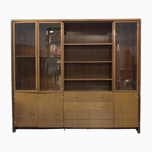 Vintage Wood and Glass Bookcase by Pierre Balmain-RCE-1320451