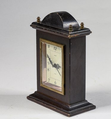 Vintage Wood and Metal Clock from Jeger, West Germany-RAQ-954273