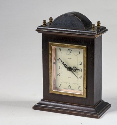 Vintage Wood and Metal Clock from Jeger, West Germany-RAQ-954273