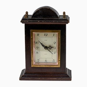 Vintage Wood and Metal Clock from Jeger, West Germany-RAQ-954273