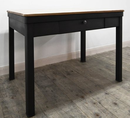 Vintage Wood and Metal Kitchen Table, 1950s-GU-1740279