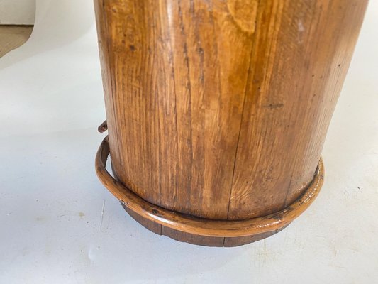 Vintage Wood and Rattan Umbrella Stand, 1950s-UR-1759664