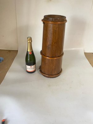 Vintage Wood and Rattan Umbrella Stand, 1950s-UR-1759664