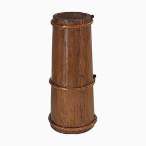 Vintage Wood and Rattan Umbrella Stand, 1950s-UR-1759664