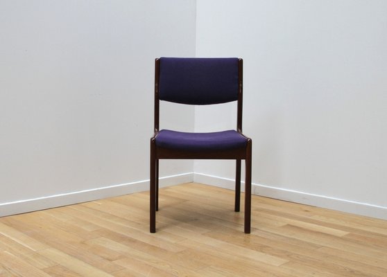 Vintage Wood and Wool Dining Chair-NMC-1760315