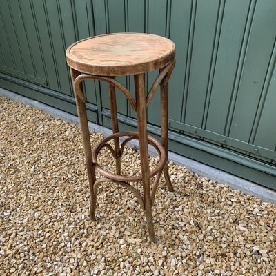 Vintage Wood Bistro Stool, 1920s-VBM-937536