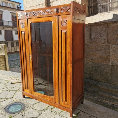 Vintage Wood Bookcase, 1940s-GEL-866128