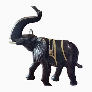 Vintage Wood Elephant Sculpture, 1940s-GEL-1057301