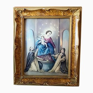 Vintage Wood Frame With Religious Painting, 1940-GGK-803213