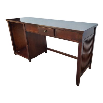 Vintage Wood Hotel Desk with Drawer-TCS-1419529