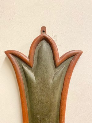 Vintage Wood Sconces, 1920s, Set of 2-NPC-842454