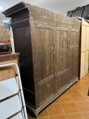 Vintage Wood Wardrobe, 1920s-YNQ-825552