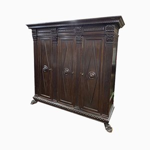 Vintage Wood Wardrobe, 1920s-YNQ-825552