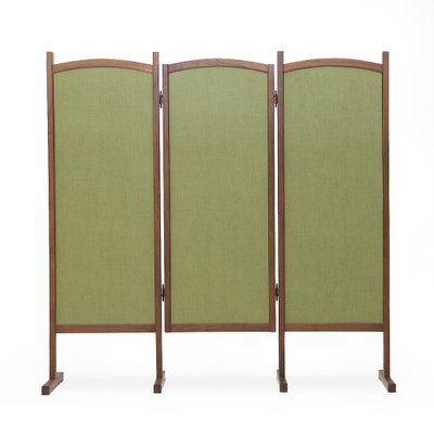 Vintage Wooden and Fabric Screen, 1960s-EZ-1706718