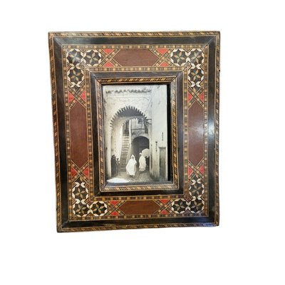 Vintage Wooden and Inlaid Wood Frame-TCS-1744382