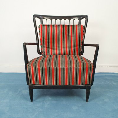 Vintage Wooden Armchair and Sofa Set, 1950s, Set of 2-ZLY-708997