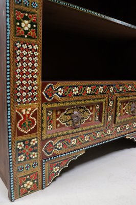 Vintage Wooden Bookshelf, Afghanistan, 1990s-UZN-1726355