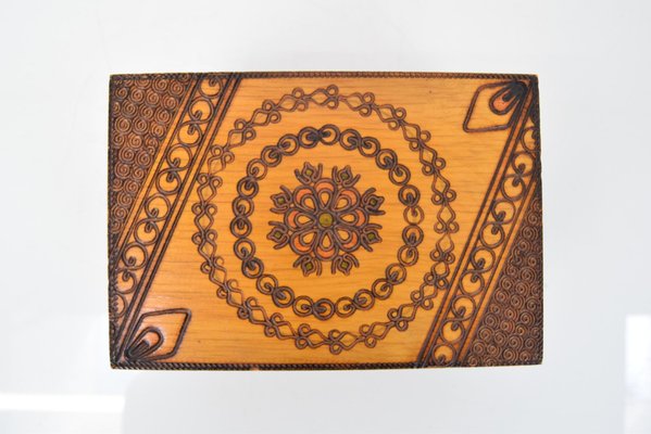 Vintage Wooden Box, 1960s-TZ-1241205