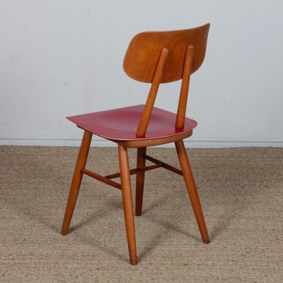 Vintage Wooden Chair by Ton, 1960s-DAD-2022346