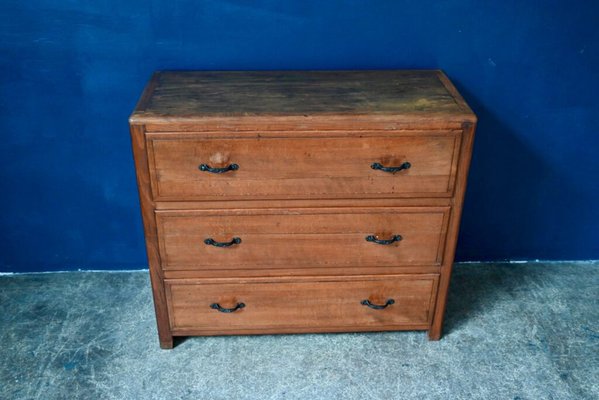 Vintage Wooden Country Chest of Drawers-AIU-1786485