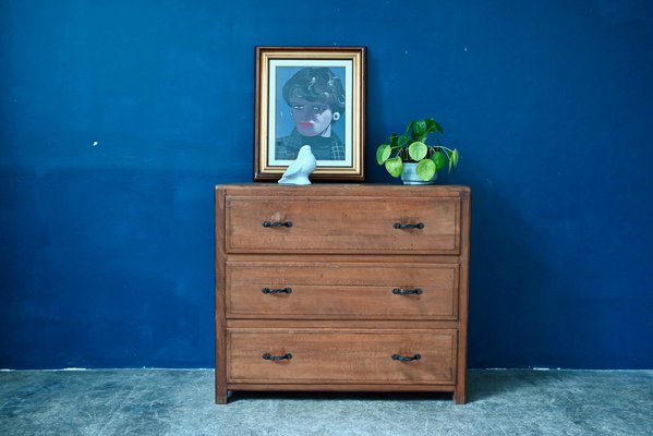 Vintage Wooden Country Chest of Drawers-AIU-1786485