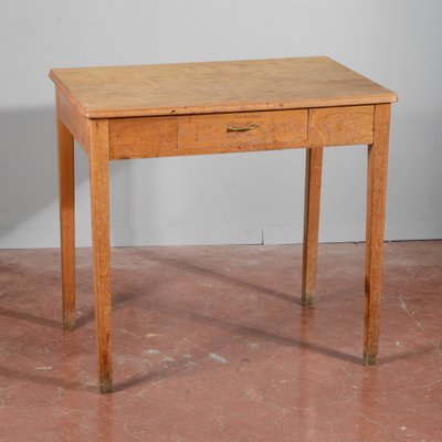 Vintage Wooden Desk with Drawer-RAQ-2032806