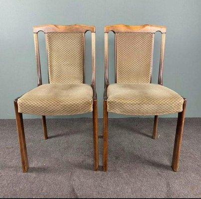 Vintage Wooden Dining Chairs, 1960s, Set of 4-HPP-1366505