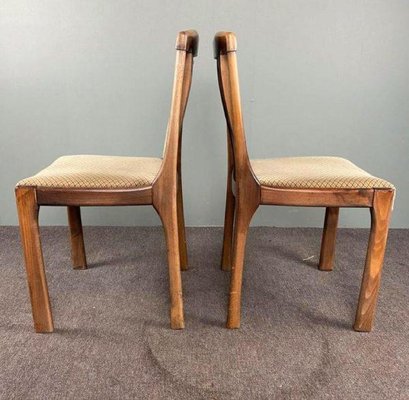 Vintage Wooden Dining Chairs, 1960s, Set of 4-HPP-1366505