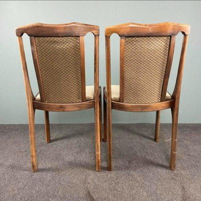 Vintage Wooden Dining Chairs, 1960s, Set of 4-HPP-1366505