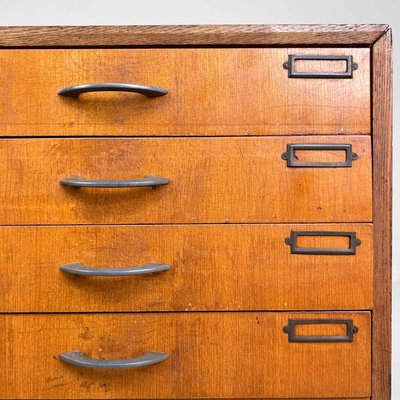 Vintage Wooden Filing Cabinet, Japan, 1930s-DWL-2020374