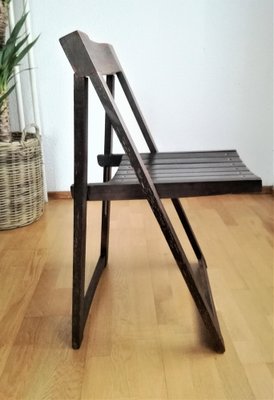 Vintage Wooden Folding Chair, Yugoslavia, 1980s-NKJ-1295604