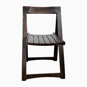 Vintage Wooden Folding Chair, Yugoslavia, 1980s-NKJ-1295604